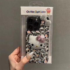 DIY iPhone Case with Rhinestones Hello Kitty