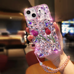 DIY iPhone Case with Rhinestones, Butterfly and Rose