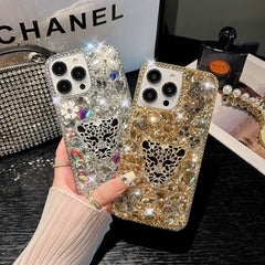DIY iPhone Case Crystal Leopard