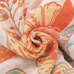 Flowery melody pure cotton blanket