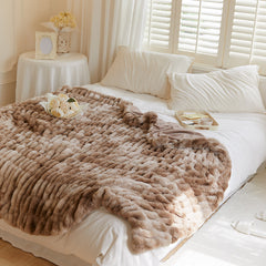 Faux Rabbit Fur Blanket