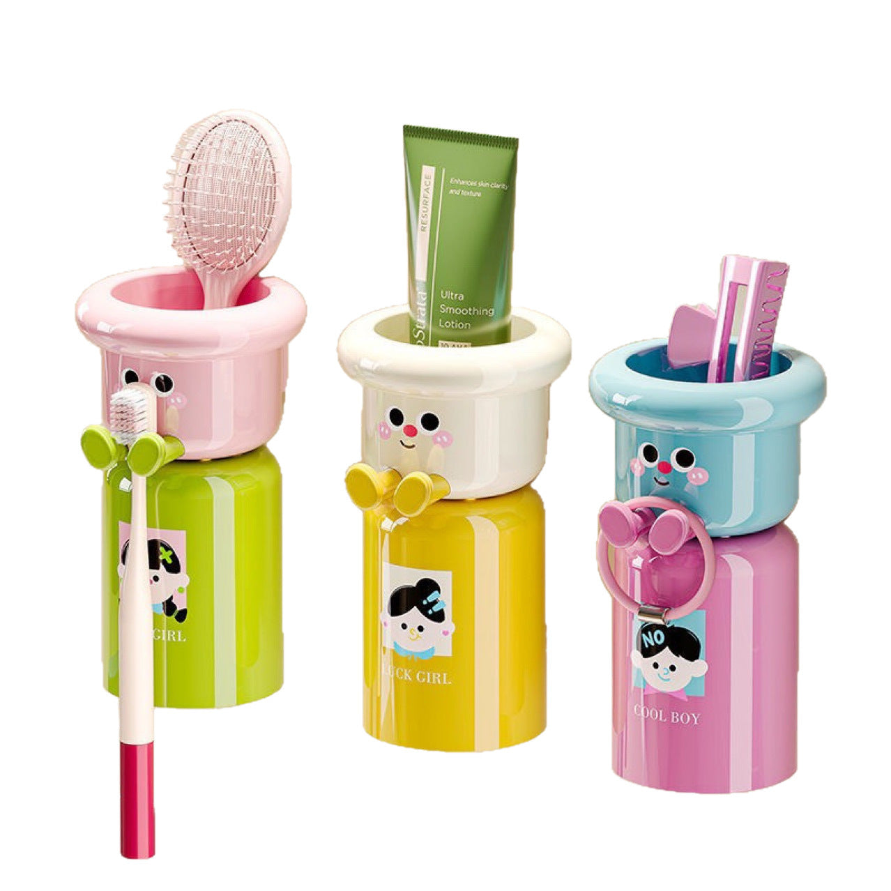 Magnetic toothbrush cup