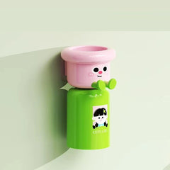 Magnetic toothbrush cup
