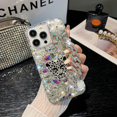 DIY iPhone Case Crystal Leopard