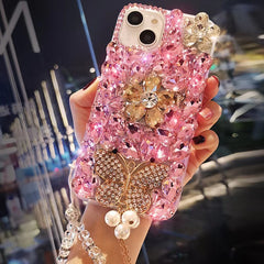 DIY iPhone Case with Rhinestone Bow