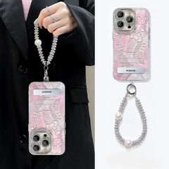 Hello Kitty iPhone 16 phone case with keychain