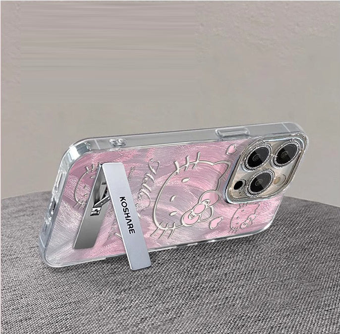 Hello Kitty iPhone 16 phone case with keychain