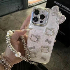 Hello Kitty iPhone 16 phone case with keychain