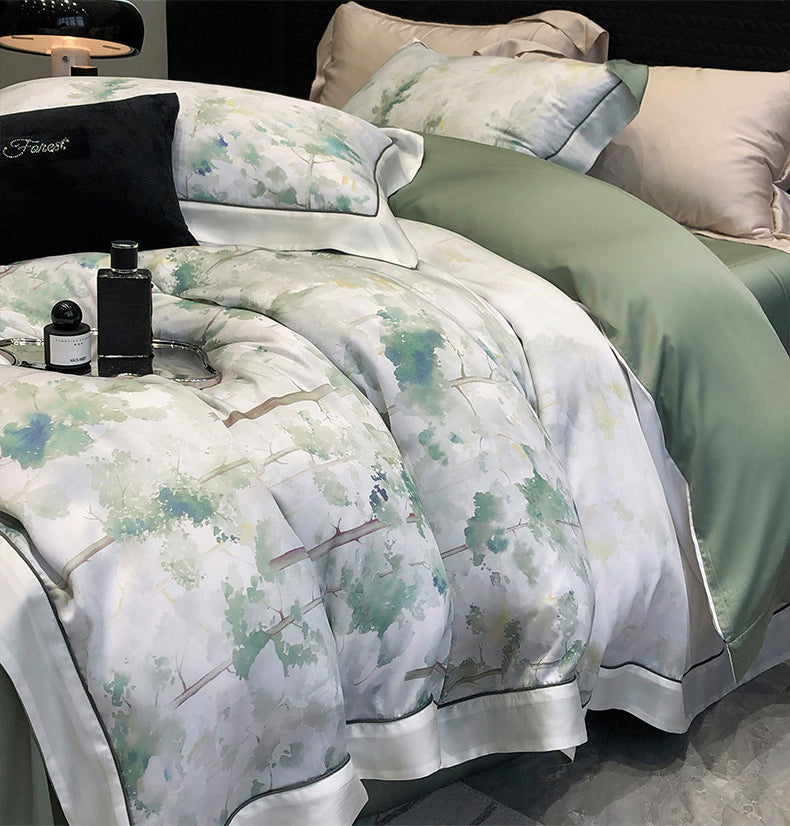 Green Forest Lyocell Bedding Set