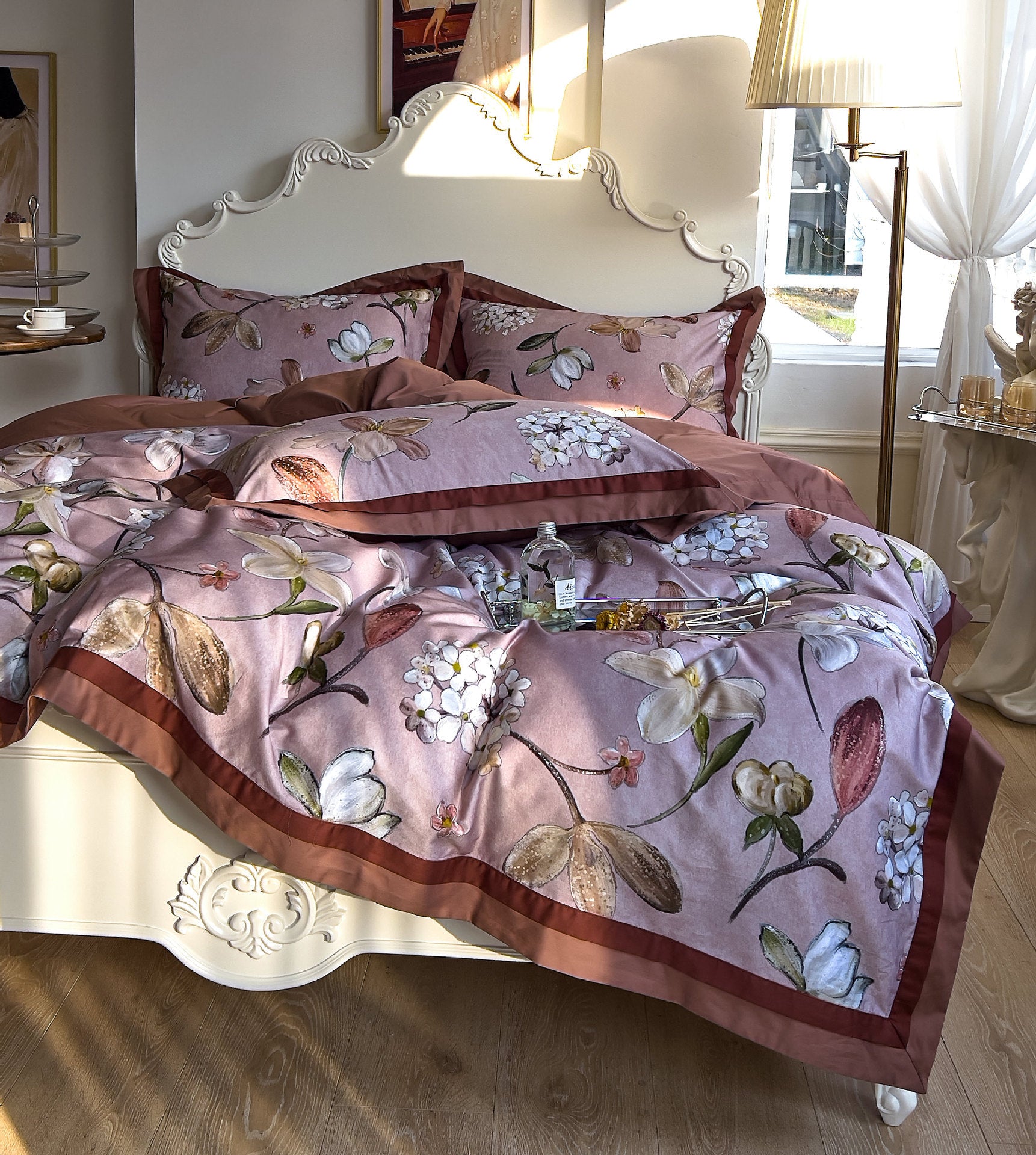 Eternal Pink Pure Cotton Bedding Set