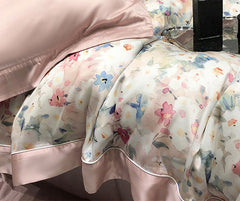 Pink Whisperprint Lyocell Bedding Set