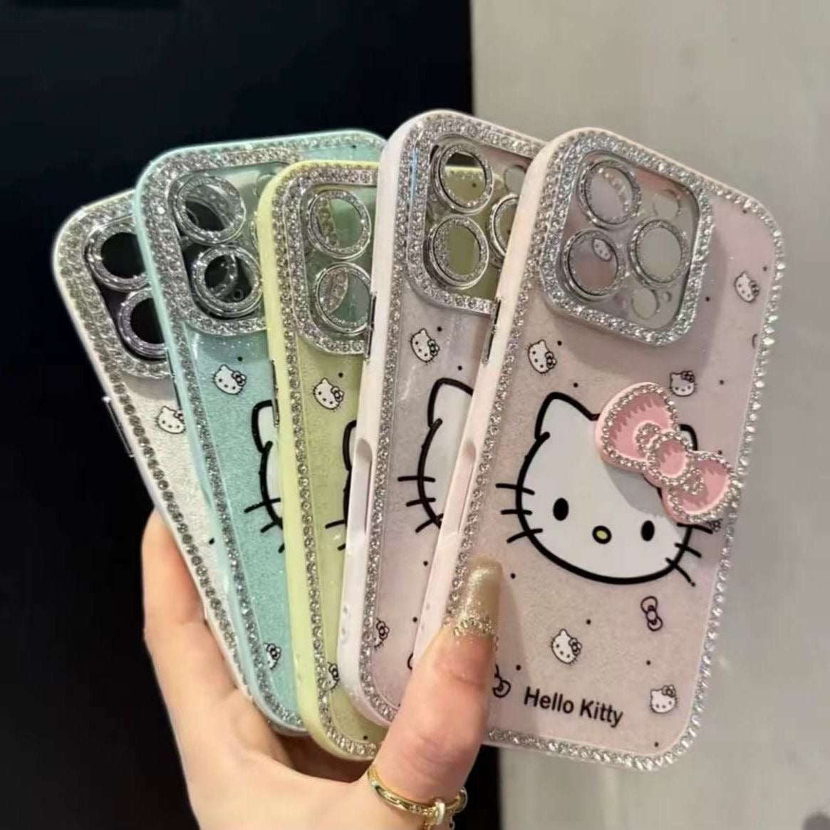 IPhone 16ProMax Phone Case Diamond Hello Kitty