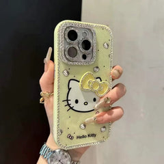 IPhone 16ProMax Phone Case Diamond Hello Kitty