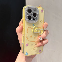 IPhone 16kt mobile phone case cat bow