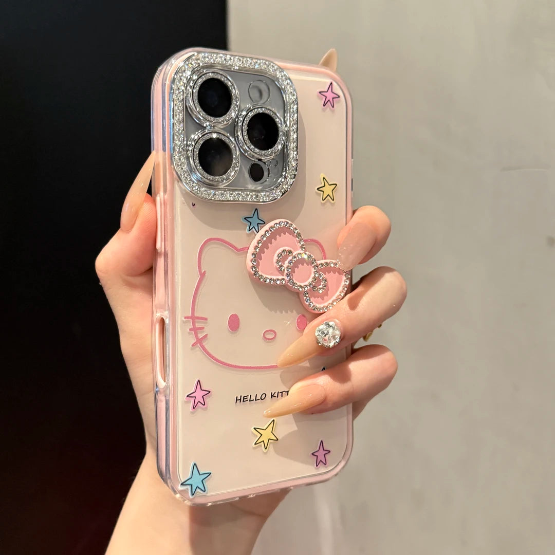 IPhone 16kt mobile phone case cat bow