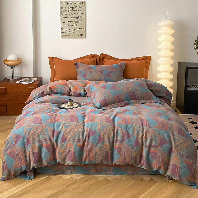 Full double layer gauze bedding sets