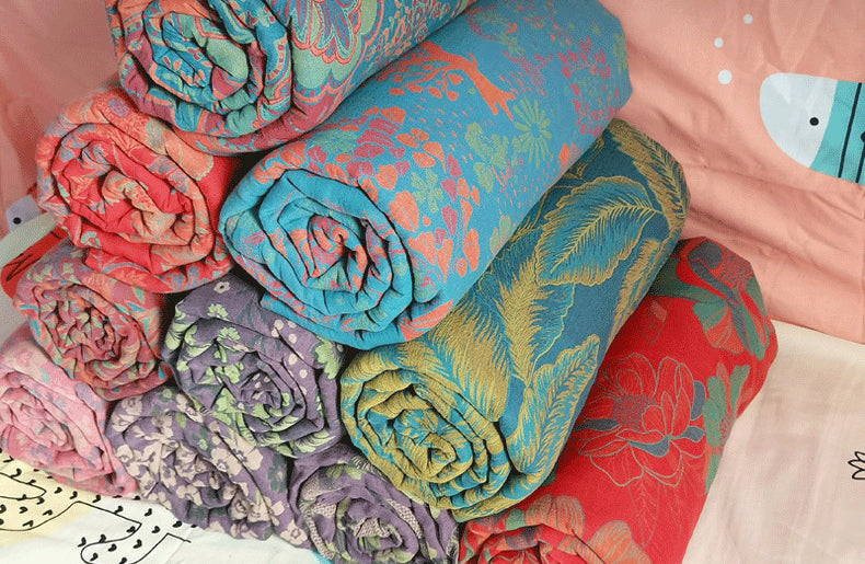 Floral cotton double yarn bedding sets